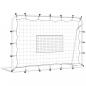 Preview: Fußball-Rebounder Weiß & Schwarz 184x61x123 cm Stahl & PE