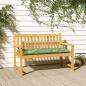 Preview: ARDEBO.de - Gartenbank-Auflage Blattmuster 100x50x7 cm Oxford-Gewebe