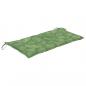 Preview: Gartenbank-Auflage Blattmuster 100x50x7 cm Oxford-Gewebe