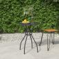 Preview: ARDEBO.de - Gartentisch Anthrazit 50x50x72 cm Stahlgitter