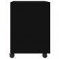 Preview: Mobiler Aktenschrank mit Rollen Schwarz 45x38x54 cm