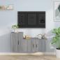 Preview: ARDEBO.de - 2-tlg. TV-Schrank-Set Grau Sonoma Holzwerkstoff