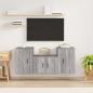 Preview: ARDEBO.de - 3-tlg. TV-Schrank-Set Grau Sonoma Holzwerkstoff