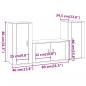 Preview: 3-tlg. TV-Schrank-Set Räuchereiche Holzwerkstoff