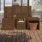 Preview: 4-tlg. Gartenbox-Set Honigbraun Massivholz Kiefer