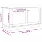 Preview: TV-Schrank Braun Eichen-Optik 80x35x45 cm Holzwerkstoff