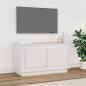 Preview: ARDEBO.de - TV-Schrank Weiß 80x35x45 cm Holzwerkstoff