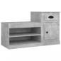 Preview: Schuhschrank Betongrau 100x42x60 cm Holzwerkstoff