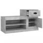 Preview: Schuhschrank Betongrau 100x42x60 cm Holzwerkstoff