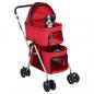 Preview: Hundewagen für 2 Hunde Faltbar Rot 83x48x97 cm Oxford-Gewebe