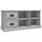 Preview: TV-Schrank Grau Sonoma 102x35,5x47,5 cm Holzwerkstoff