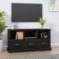 Preview: ARDEBO.de - TV-Schrank Schwarz 100x35x50 cm Holzwerkstoff