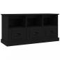 Preview: TV-Schrank Schwarz 100x35x50 cm Holzwerkstoff