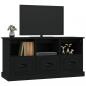 Preview: TV-Schrank Schwarz 100x35x50 cm Holzwerkstoff