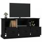 Preview: TV-Schrank Schwarz 100x35x50 cm Holzwerkstoff