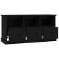 Preview: TV-Schrank Schwarz 100x35x50 cm Holzwerkstoff