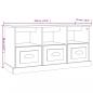 Preview: TV-Schrank Hochglanz-Weiß 100x35x50 cm Holzwerkstoff