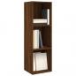 Preview: Bücherschrank/TV-Schrank Braun Eichen-Optik 36x30x114 cm