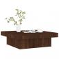 Preview: Couchtisch Braun Eichen-Optik 90x90x28 cm Holzwerkstoff