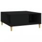 Preview: Couchtisch Schwarz 80x80x36,5 cm Holzwerkstoff