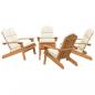 Preview: 5-tlg. Garten-Lounge-Set Adirondack Massivholz Akazie