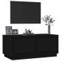 Preview: Couchtisch Schwarz 102x50x44 cm Holzwerkstoff