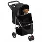 Preview: Hundewagen Faltbar Schwarz 80x46x98 cm Oxford-Gewebe