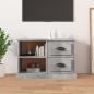 Preview: ARDEBO.de - TV-Schrank Betongrau 73x35,5x47,5 cm Holzwerkstoff