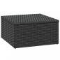 Preview: Garten-Lounge-Set Schwarz Poly Rattan