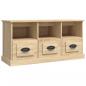 Preview: TV-Schrank Sonoma-Eiche 100x35x50 cm Holzwerkstoff