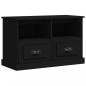 Preview: TV-Schrank Schwarz 80x35x50 cm Holzwerkstoff