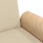 Preview: Schlafsofa mit Armlehnen Creme Stoff