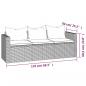 Preview: Garten-Lounge-Set Braun Poly Rattan