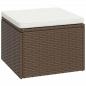 Preview: Garten-Lounge-Set Braun Poly Rattan