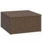 Preview: Garten-Lounge-Set Braun Poly Rattan