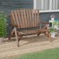 Preview: ARDEBO.de - Gartenbank 2-Sitzer 119x85x98 cm Massivholz Fichte