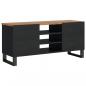 Preview: TV-Schrank 100x33x46 cm Massivholz Akazie & Holzwerkstoff