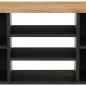 Preview: TV-Schrank 100x33x46 cm Massivholz Akazie & Holzwerkstoff