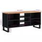 Preview: TV-Schrank 100x33x46 cm Massivholz Akazie & Holzwerkstoff