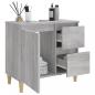 Preview: Badschrank Grau Sonoma 65x33x60 cm Holzwerkstoff