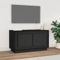 Preview: ARDEBO.de - TV-Schrank Schwarz 80x35x45 cm Holzwerkstoff