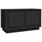 Preview: TV-Schrank Schwarz 80x35x45 cm Holzwerkstoff