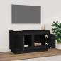 Preview: TV-Schrank Schwarz 80x35x45 cm Holzwerkstoff