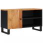 Preview: TV-Schrank 80x33x46 cm Massivholz Akazie & Holzwerkstoff