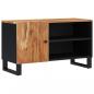 Preview: TV-Schrank 80x33x46 cm Massivholz Akazie & Holzwerkstoff