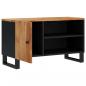 Preview: TV-Schrank 80x33x46 cm Massivholz Akazie & Holzwerkstoff