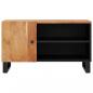 Preview: TV-Schrank 80x33x46 cm Massivholz Akazie & Holzwerkstoff