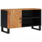 Preview: TV-Schrank 80x33x46 cm Massivholz Akazie & Holzwerkstoff