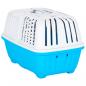 Preview: Transportbox für Haustiere Weiß Blau 55x36x36 cm Polypropylen