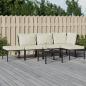 Preview: ARDEBO.de - 6-tlg. Garten-Lounge-Set mit Sandfarbigen Kissen Stahl